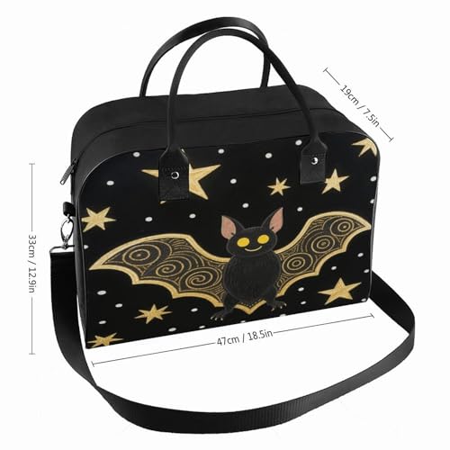Bolso de mano de nylon FekiLoot con cierre y bandolera ajustable miniatura 2