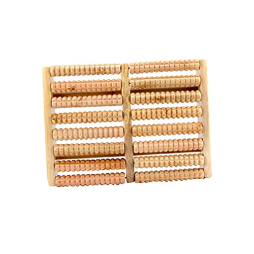 FOMIYES Row Wooden Foot Massager Roller Deep Tissue Acupressure for Relaxation Relief Trigger Point Therapy Wooden Roller Massager for Feet