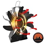 RESISTENTE Y DURADERO: La sólida base triangular hace que el soporte del ventilador de la estufa sea más estable. La base y las aspas del ventilador de la estufa están hechas de aluminio anodizado, lo que significa que el ventilador no se oxida ni se corroe. Es lo suficientemente resistente para un uso prolongado.
