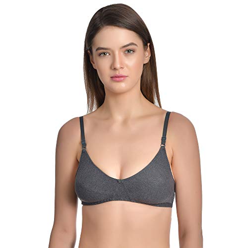 Image of Aimly Women's Cotton Non-Padded Non-Wired Solid Multicolor Bra Combo Pack of 6