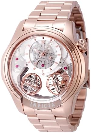 Invicta Specialty Men 46mm Stainless Steel Rose Gold Rose Gold dial PC21AF Quartz