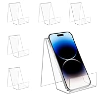 Acrylic Book Stand 6Pcs Transparent Display Holders Clear Easel Frame 10x10x15Cm Tablet Stand for Displaying Books Music Sheets Albums Artworks Magazines Postcards Notebooks CDs Newspapers (Large 2mm)