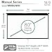 Elite Screens Manual Series, 80-INCH Pull Down Manual Projector Screen with AUTO LOCK, Movie Home Theater 8K / 4K Ultra HD 3D Ready, 2-YEAR WARRANTY, M80UWH, 16:9, Black