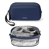 tomtoc Borsa Organizer per Elettronica, Borsa Portacavi per Accessori da Viaggio, Borsa Tecnologica Organizzatrice di Cavi per Accessori, Powerbank, Telefono Cellulare, Oggetti di Uso Quotidiano