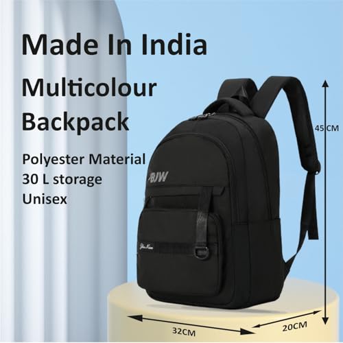 Image of Tinytot 30 Litre Japanese Korean Style School Bag Water-Resistant Laptop & Travel Backpack - Unisex Large 18 Inches Multipurpose Student Backpack for Boys & Girls, Men & Women