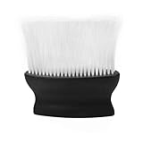 Cepillo para el pelo limpio fangfei Negro Peluquero Cepillo para el Pelo Limpio Profesional Suave Cuello de la Cara del Plumero Cepillos