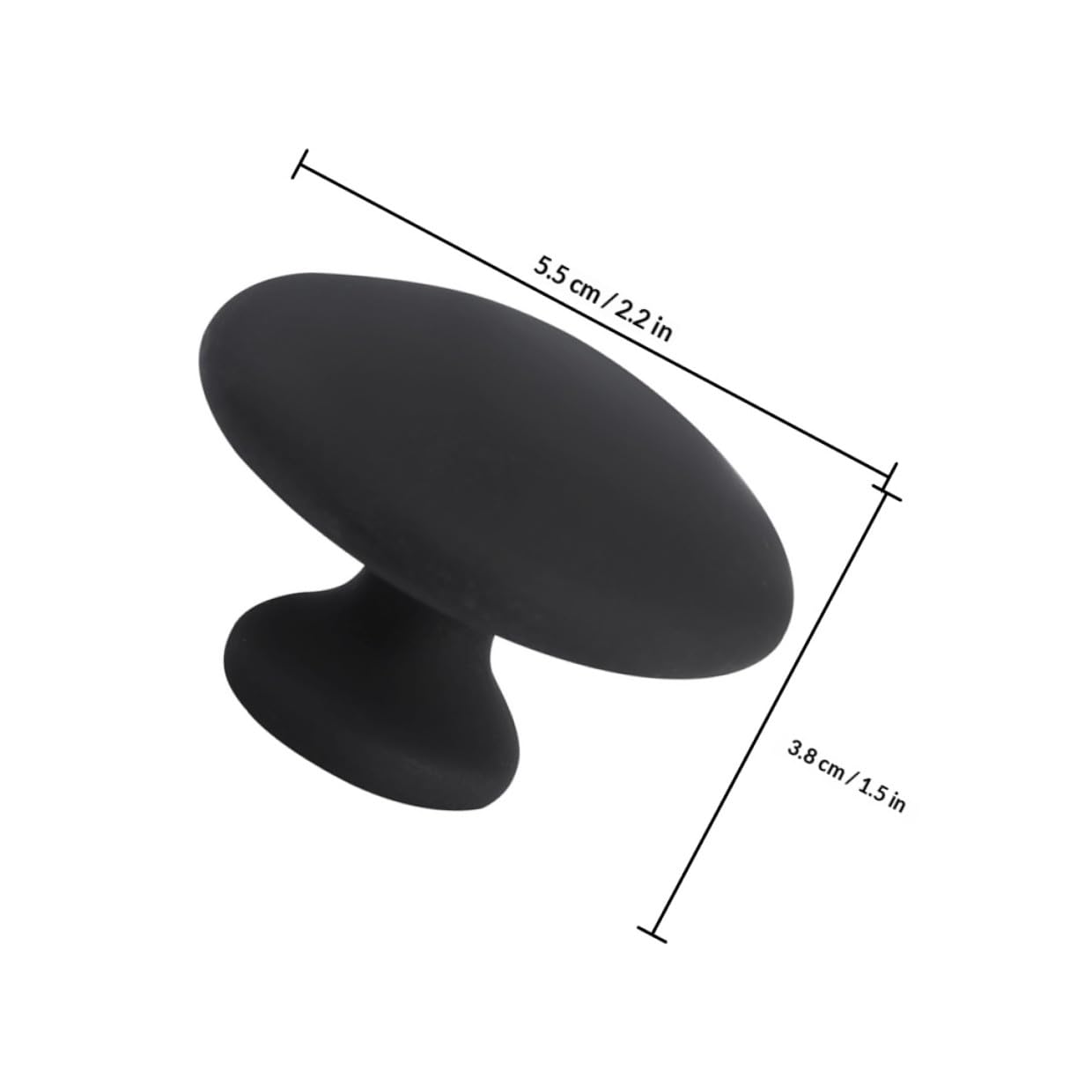 HANABASS Massaggiatore Compatto e Rilassante in Pietra Nera 4 Pezzi Gua Sha per Massaggio Schiena e Viso per Uso Domestico e Relax in Movimento