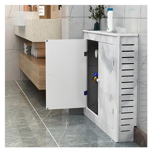 Cubierta para radiador de baño para evitar humedad y ganar espacio útil 2