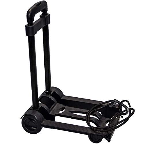 Vehículo de manipulación Camión de Plataforma Carro de Transporte Carro de Equipaje Plegable Remolque de manipulación Remolque de Arrastre de mercancías Carro de la Compra portátil