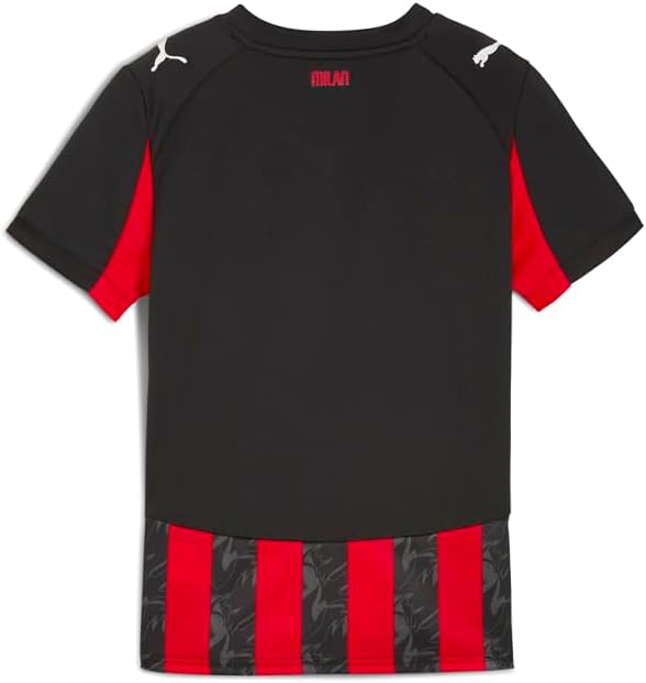 PUMA Kids Boys Ac Milan Home Crew Neck Short Sleeve Replica Jersey Casual - Red