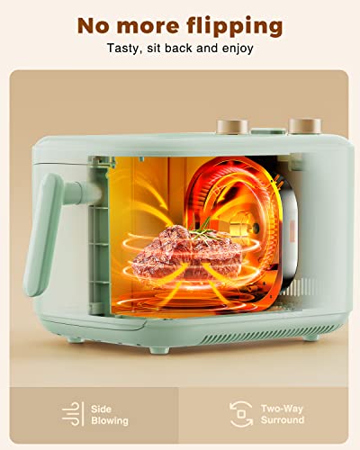 TOKIT 5L Oljefri Fritös - Elektrisk Varmluftsfritös i Grön 1 300 W