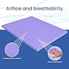 Deco Home 3 Inch Queen Memory Foam Mattress Topper, Relaxing Infused Lavender Scent, Extra Soft, Ventilated Air Flow