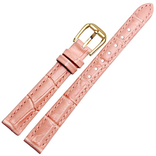 Bracelet montre cuir JDIME grain crocodile idée cadeau fille et étudiante noir brun