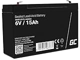 liontron zyklenfeste gel batterie 12v 100ah Kapazität: 15Ah | Spannung: 6V | Farbe: Schwarz