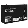 Green Cell AGM40® AGM 6 V 15 Ah accu VRLA loodaccu loodaccu accubatterij cyclusbestendig onbemannt speelgoed elektrisch…