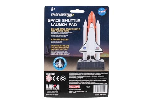 Daron Space Mission Toy Set Space Shuttle on Launch Pad, Authentic Spacecraft Representation, Individually Packaged Playsets