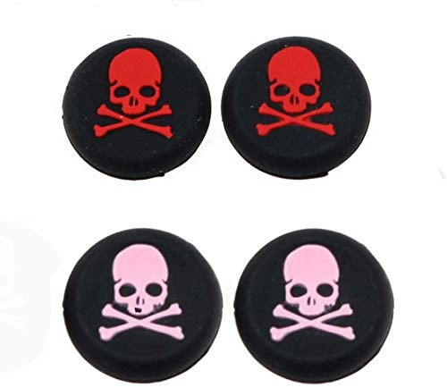 4 piezas de silicona analógica para pulgar de la tapa de la palanca de mando para Nintendo PS4, PS3, Xbox 360, Xbox One Switch Pro Wii u de repuesto (#9)