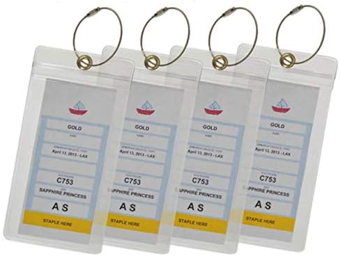 5 étiquettes à Bagages Pour Croisière - Pour Carnival, NCL, Princess, MSC - Parfaites Pour Vos Voyages