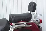 sissybar intruder 1800 Sissybar aus Rohr mit Kissen und Gepäckträger, Suzuki VL 125 LC Intruder 99-07