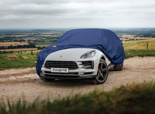 Image of Kaugung Custom Fit Car Cover for Porsche Macan (Base, S, GTS, Turbo & T), Heavy Duty Waterproof All Weather Outdoor Protection, Breathable Compact Luxury SUV Cover