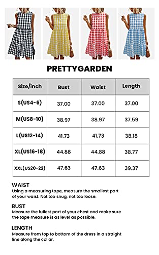 PRETTYGARDEN-Womens-Casual-Plaid-Sleeveless-Ruffle-Sundress-Round-Neck-A-Line-Pleated-Mini-Short-T-Shirt-Dress-with-Pockets
