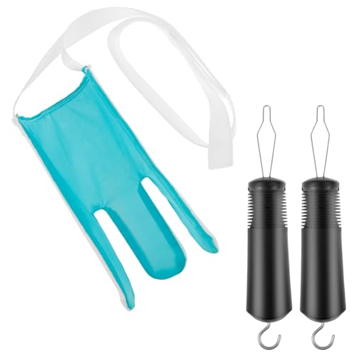 VAVPUP Aiuto per indossare collant, con due ganci a bottone 2 in 1 e chiusura lampo per indossare e togliere facilmente le calze per anziani, donne incinte, persone immobili(verde)