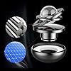 Fdit Solar Powered Car Perfume Pendant, Rotating Air Freshener with Long Lasting Fragrance Solar Energy Car Aromatherapy Diffuser for Interior Decor (Galactic System) #2