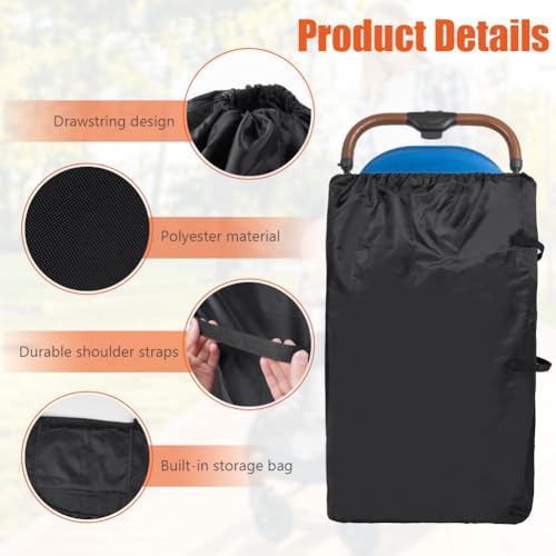 Miniatura 3 de Hotut Bolsa De Transporte Para Asiento Infantil, Bolsa De Transporte De Avión, Bolsa De Viaje, Asiento De Coche Universal, Adecuado Para Aeropuertos, Estaciones, Viajes, 112 X 80 Cm, 112 80cm
