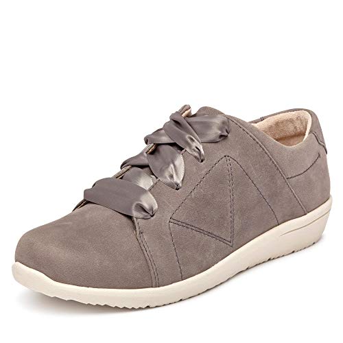 Vionic Lindsey Women's Casual Supportive Shoe Slate Grey Nubuck - 6 Wide #TOP8