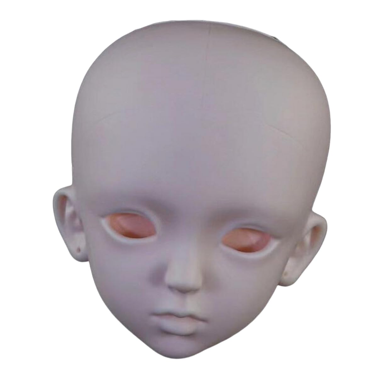 YJIUYUANQ Soft Plastic Head Blank Head for 1/3 BJD DIY Repainting Practice Makeup Basic Makeup,3pcs