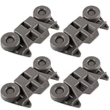 Siwdoy (Pack of 4) W10195416 Dishwasher Wheel Compatible with Whirlpool Dish Rack AP5983730, PS11722152, W10195416V