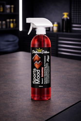 Image of Water-Based Car Air Freshener Spray | Luxury Automotive Deodorizer | Mold-Resistant Formula | Eliminates Odors and Refreshes Vehicle Interior | 17 fl oz | Sports Mood