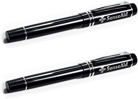 Weighted Pens For Hand Tremors | Heavy Pen For Essential Tremor Aid (2 Pack) Black