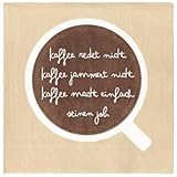 Räder Cocktailserviette "Ich mag Kaffee" braun, 20 Stück pro Packung