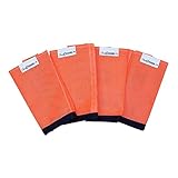 Shoofly Horse Leggins, Patented Loose Fitting Boots, Reduce Stomping & Fatigue, Breathable Plastic Mesh (Orange/Pony & Donkey)