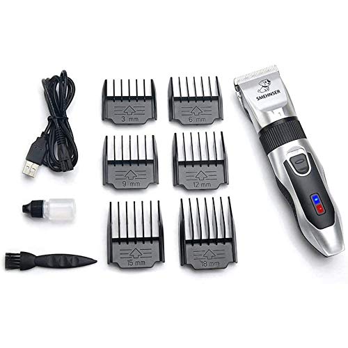 AGKupel Podadoras para Perros Maquinillas eléctricas Mascotas de Bajo Ruido Mascotas sin Cable Recargable Mascotas Afeitadora El Cabello Cortadora Eléctrica Profesional Cover
