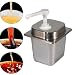 Imagen de ＡＷＨＡＯ Dispensador de Salsas Manual para Cocina Estación de Condimentos con Bomba Reutilizable y Botella para Café Reuniones Familiares