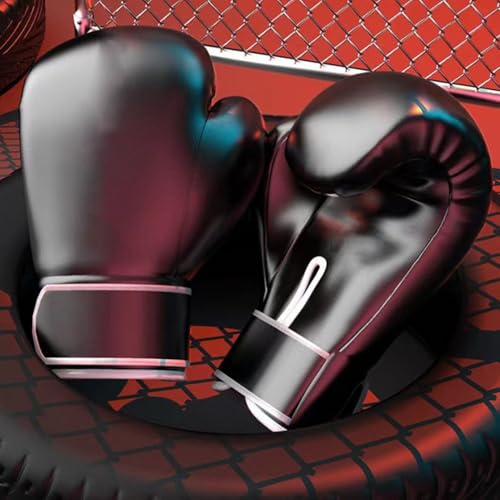 Guantes de boxeo con protección de dedos completos para golpear el saco con potencia 6