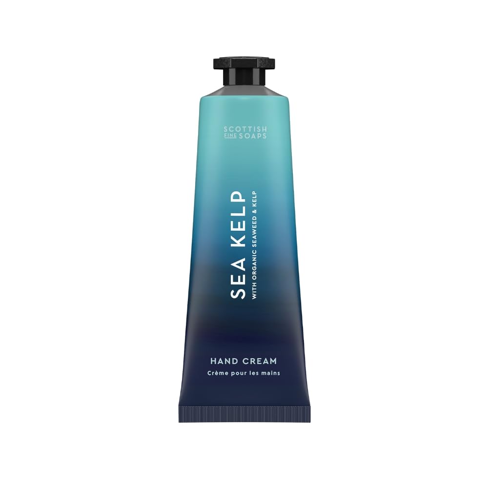 Scottish Fine Soaps Sea Kelp Hand Cream 30ml – Compact Shea Butter Hand Cream with Sea Kelp and Seaweed Extracts