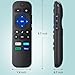 (Pack of 2) Replacement Remote Control Compatible for Roku TV,for TCL Roku/for Hisense Roku/for Onn Roku(Not for Roku Stick,Box and Players)