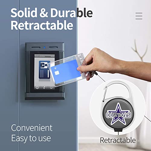 Badge Reels Holder Retractable Keychain Heavy Duty With Id Clip For Nurse Key Card Name Tag Unique Star Medical Work Office Key Retractor Leash Metal Carabiner Belt Clip #TOP2