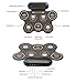 HXBER Electronic Drum Set with 3W Speaker Hand Roll Drum Set 7 Pads Supports Various Audio Input 3 Drum Styles 10 Rhythms 10 Demo Songs Practice Pad Drum Kit with Drumsticks Foot Pedal