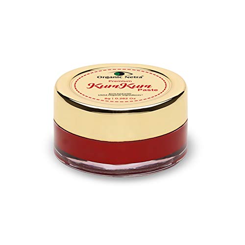 Image of Organic Netra Sindoor /Kumkum Paste | Waterproof Long lasting, Smudge Proof Sindoor | Pure and Natural Deep Maroon Colour, Long lasting | Enriched with Natural and Organic Ingredients -8gm
