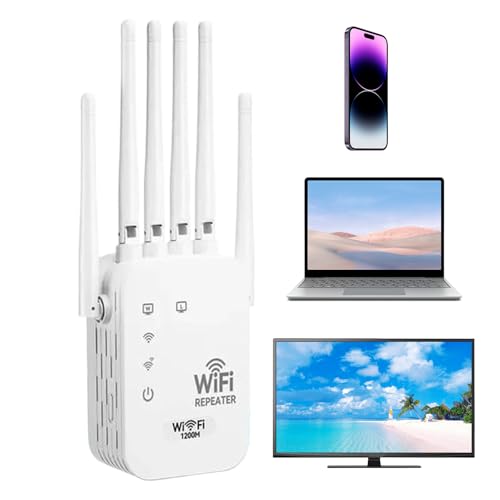 Repetidor WiFi | Repetidor portátil de alta velocidad – Extensor de alcance WiFi amplificador de señal, para familia, hogar, interior, oficina, sala de estar, dormitorio, viaje, móvil, camping, coche
