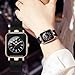 OLEVS Watch for Women Waterproof Luminous Easy to Read Analog Casual Fashion Watches Rose Gold&Black