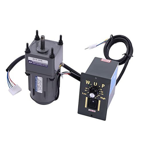 awolsrgiop Getriebemotor 230V 6W mit Drehzahlregler, Stufenlos Einstellbar 0-68 U/min, Schneckengetriebe Motor, Hoher Drehmoment Elektromotor Leiser AC-Motor für Industrie und Automatisierungstechnik awolsrgiop Getriebemotor 230V 6W mit Drehzahlregler, Stufenlos Einstellbar 0-68 U/min, Schneckengetriebe Motor, Hoher Drehmoment Elektromotor Leiser AC-Motor für Industrie und Automatisierungstechnik