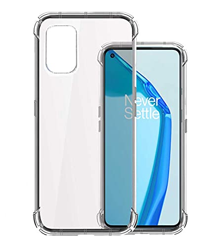 Image of Soft Flexible Silicone Back Cover Compatible with OnePlus 9R, Transparent Case