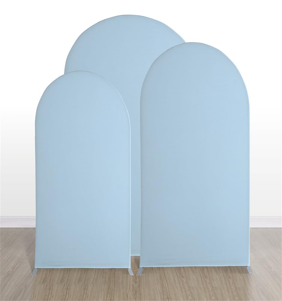 Mateju Sfondo Arco Elastico, Coperture per Arco da Matrimonio, in Tessuto Spandex, Sfondo Fotografia Tinta Unita, Decorazione per Feste di Compleanno, Cerimonie, Banchetti (180x80cm,Beige