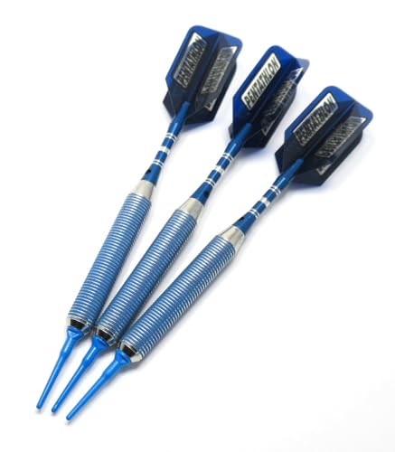 Xtreme TR Blueline 22 Gram Soft Tip Darts - Includes Extra Flights and Points