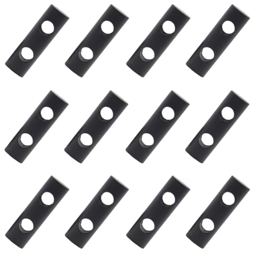 12 Pieces Mini Small Ferro Rod Fire Starter Ferrocerium Rod Drilled Ferrocerium Rod Fire Starter with Toggle Hole for Paracord Bracelet Necklace(Black, 2.6cm)